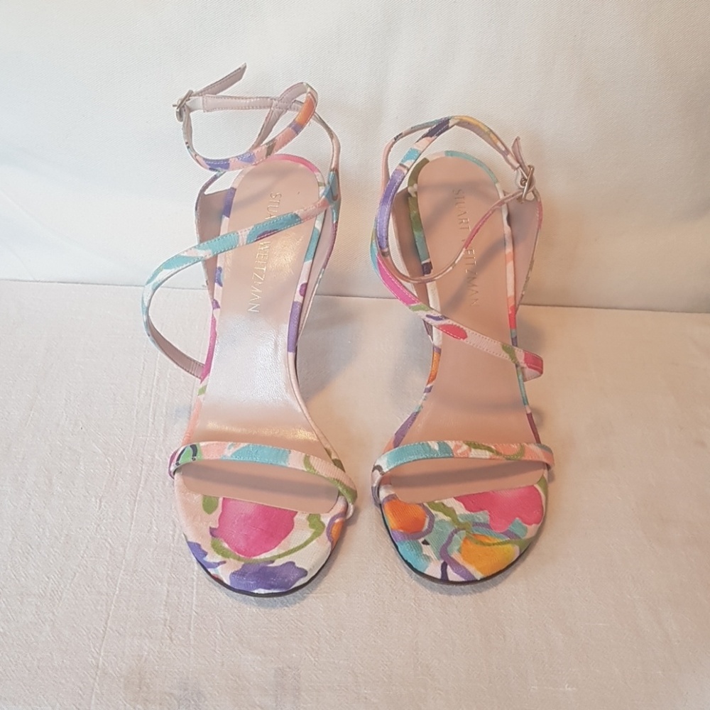 Stuart Weitzman Brand New Multi Colored Heels 9.5